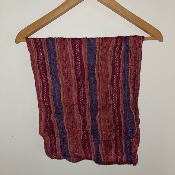 Striped Multicolor Infinity Scarf - Picture 2 of 2